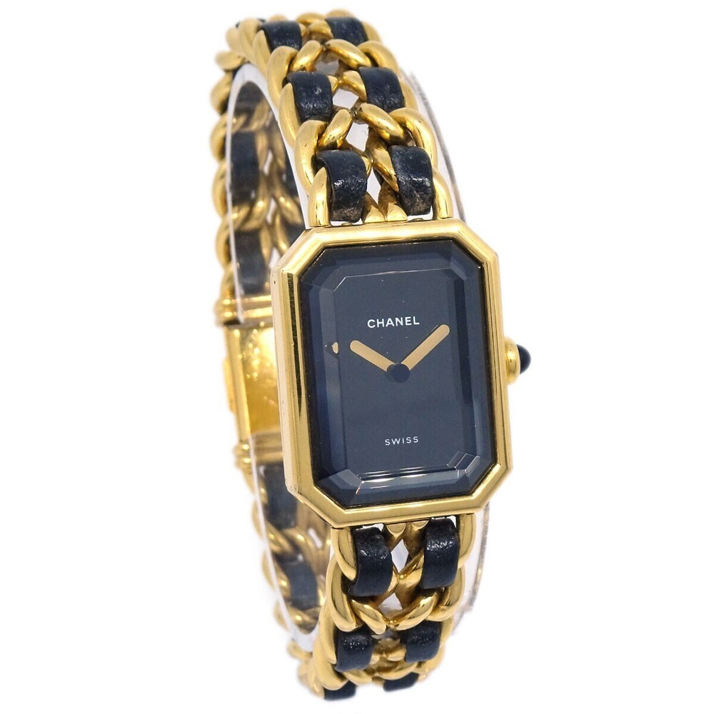 Chanel Premiere Rock Quartz Plated Metal and Leather 20